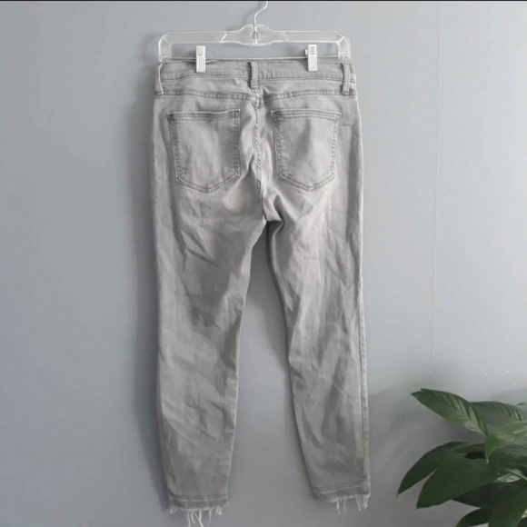 Revolve Pistola Frayed Hem Gray Jeans size 27 - Picture 2 of 5